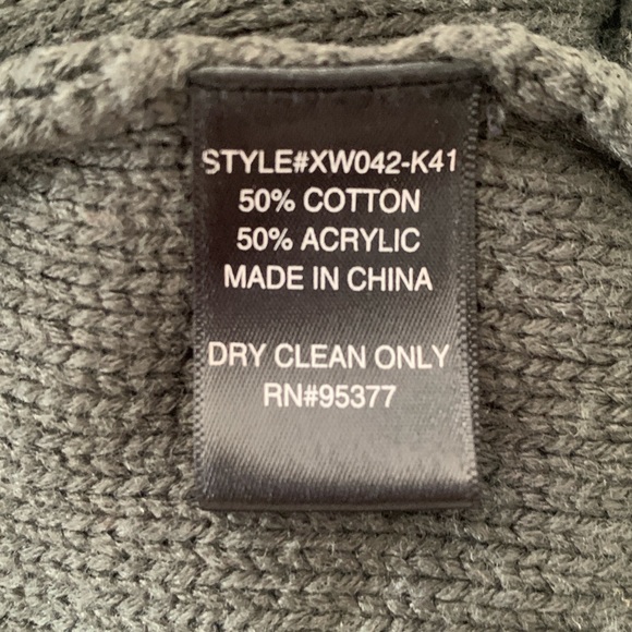 Vintage Sanctuary Sweater Collar Buttons Dark Green Sz S - Picture 10 of 11